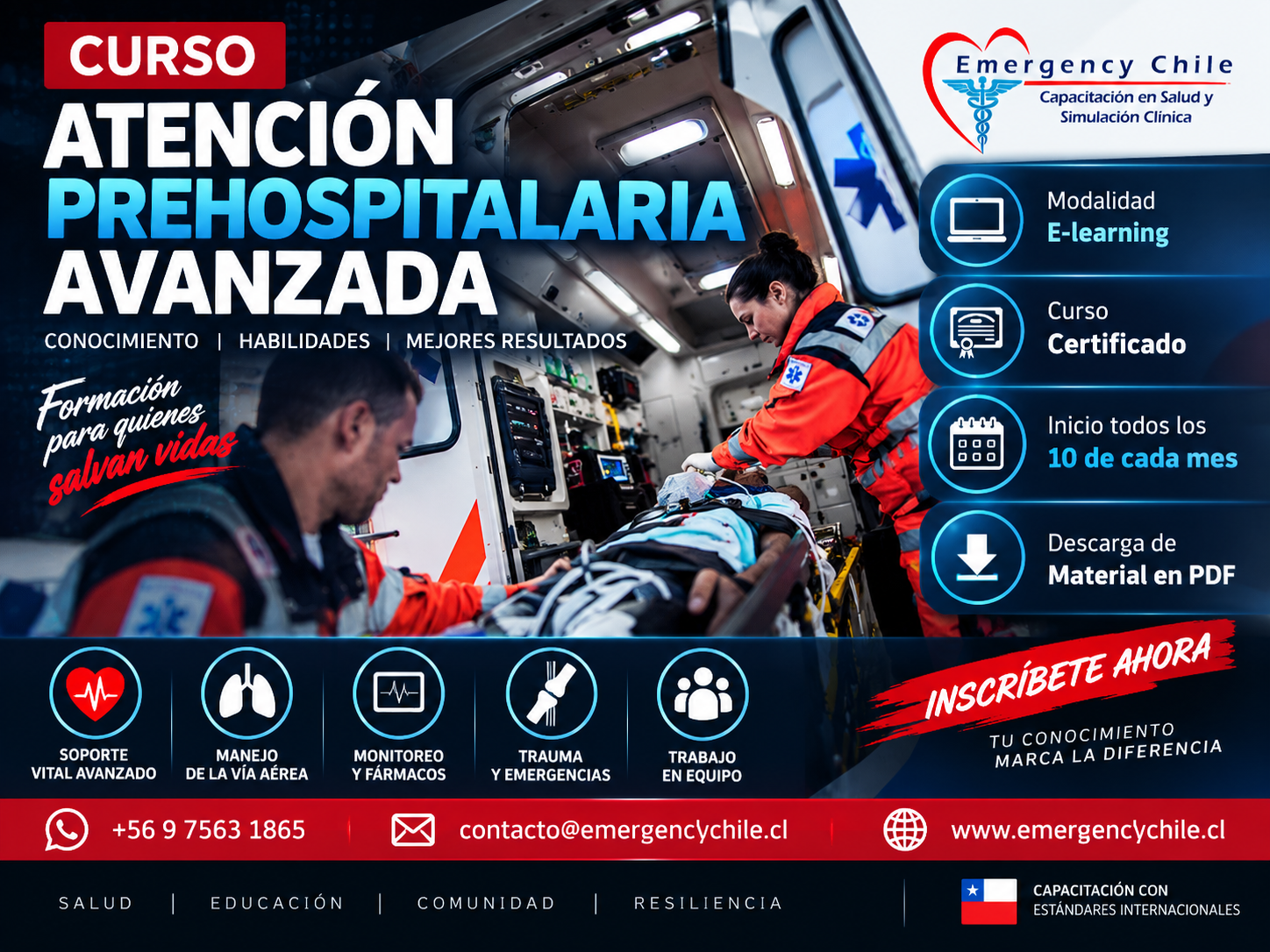 🎃ATENCIÓN PRE-HOSPITALARIA AVANZADA - INICIO: 01.NOV.2026