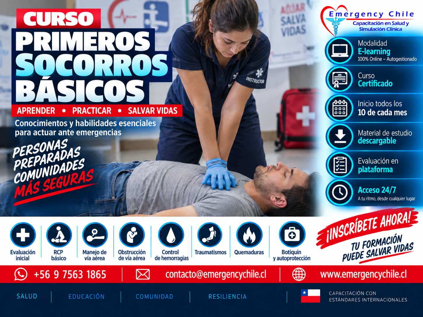 PRIMEROS SOCORROS BÁSICOS - IINICIO: 01.NOV.2026