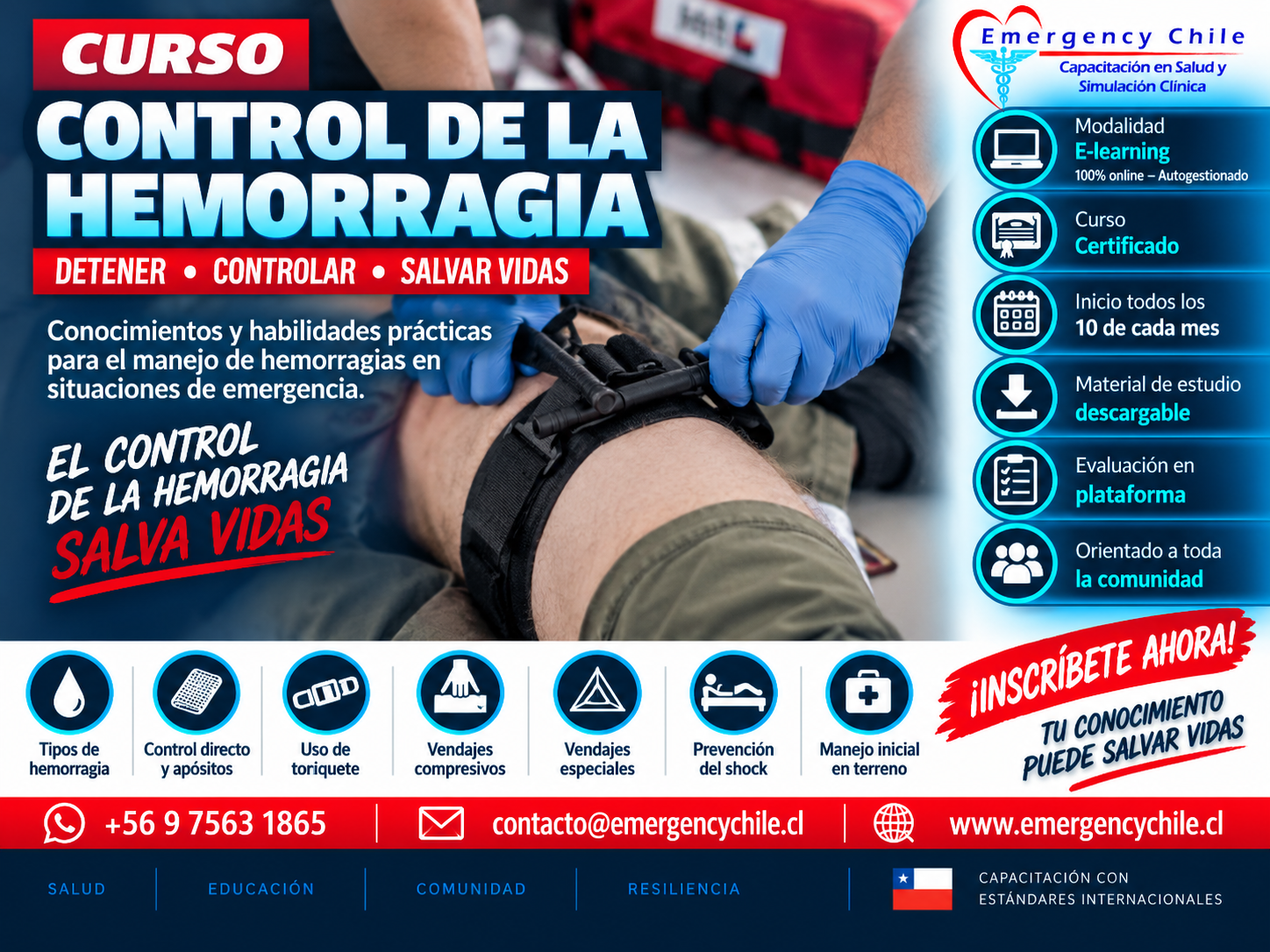 🎃STOP THE BLEED / CONTROL DE HEMORRAGIAS - INICIO: 01.NOV.2026